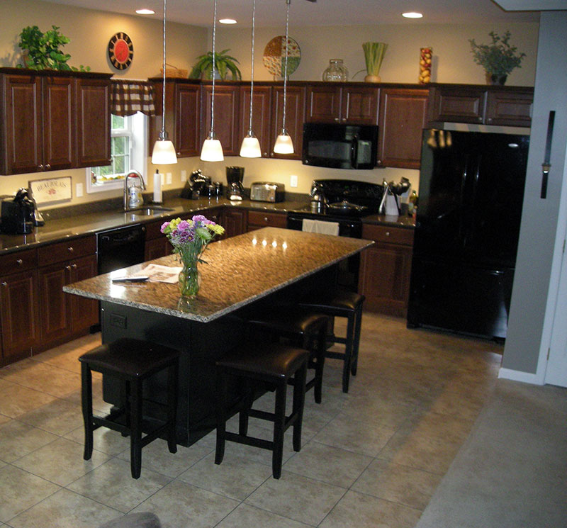 Countertop Island Supports, How Much Overhang Should A Kitchen Island Have Without Support